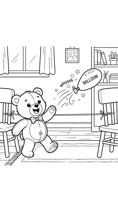 Balloon Rocket coloring page