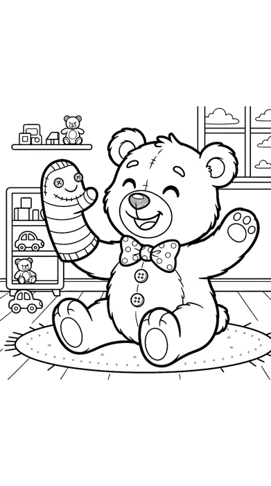 Sock Puppet Pal coloring page