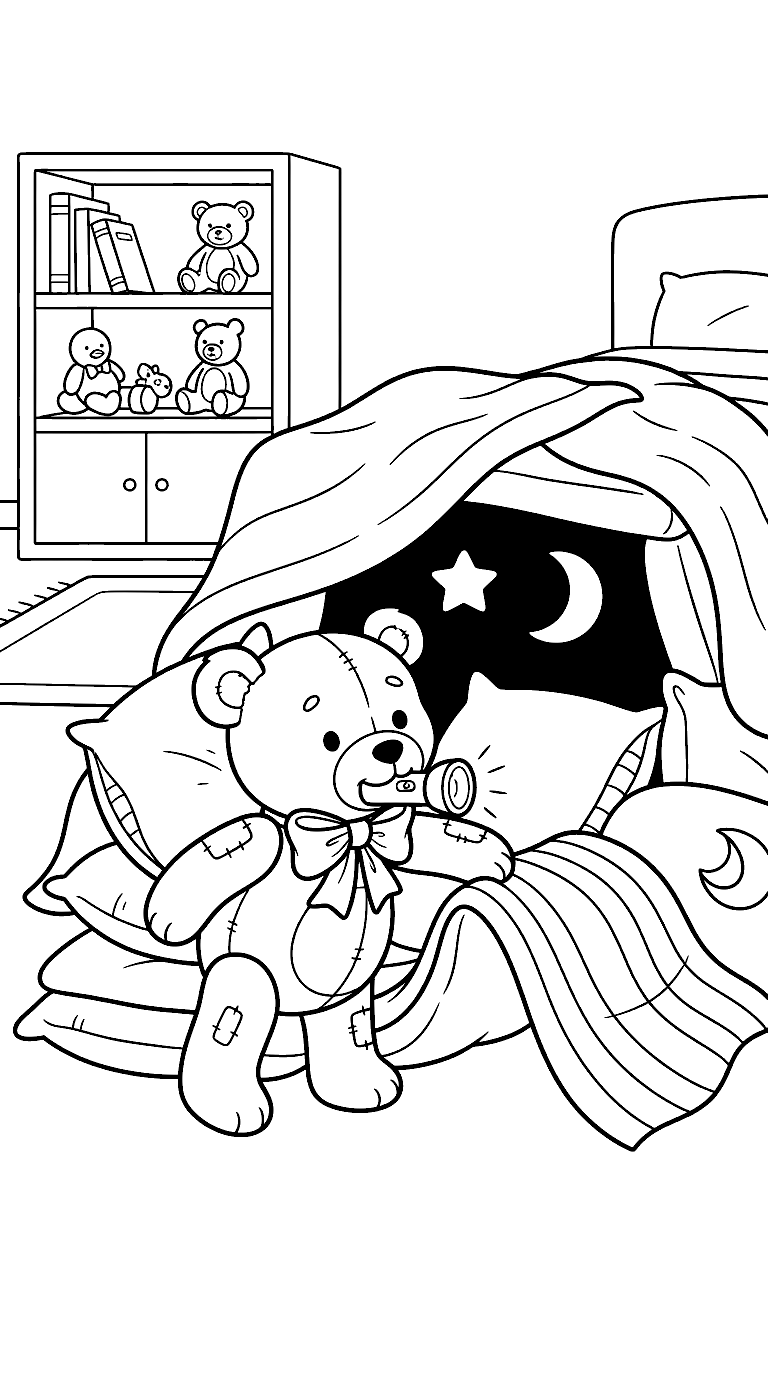 Pillow Fort coloring page