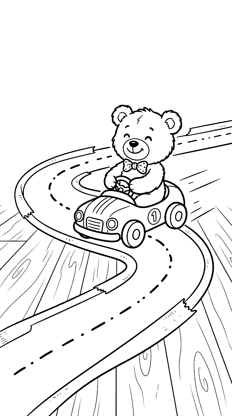 Tape Road Race coloring page