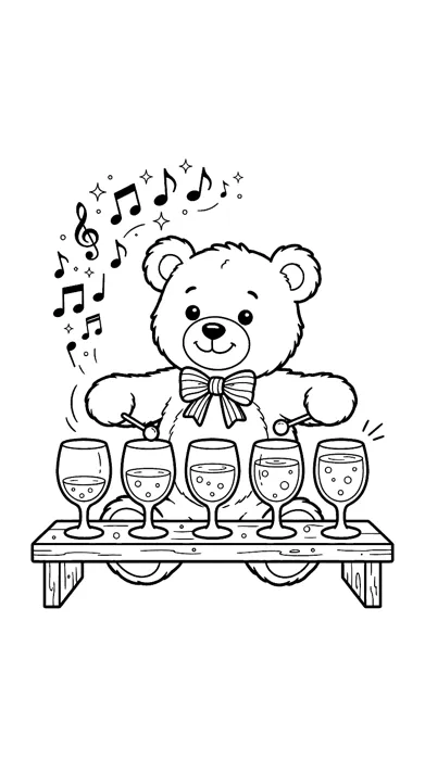 Water Xylophone coloring page