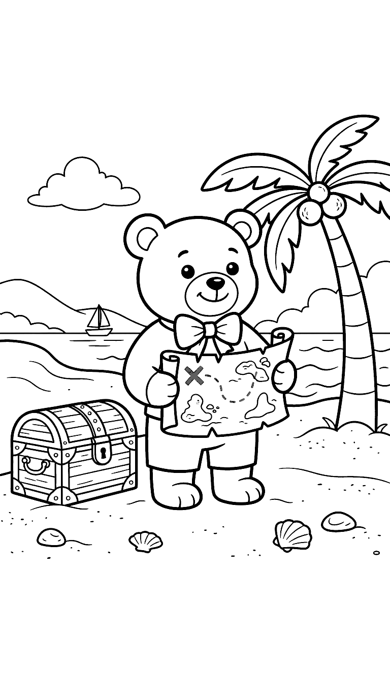 Treasure Map coloring page