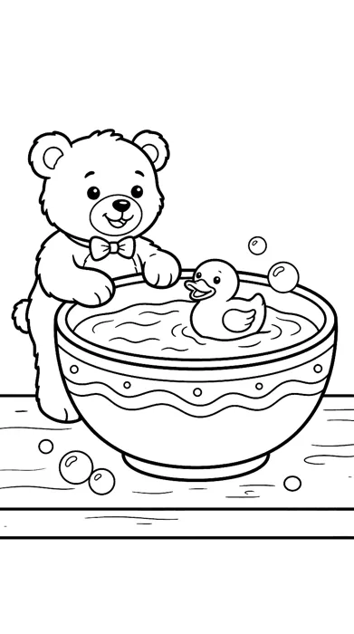 Rubber Duck coloring page