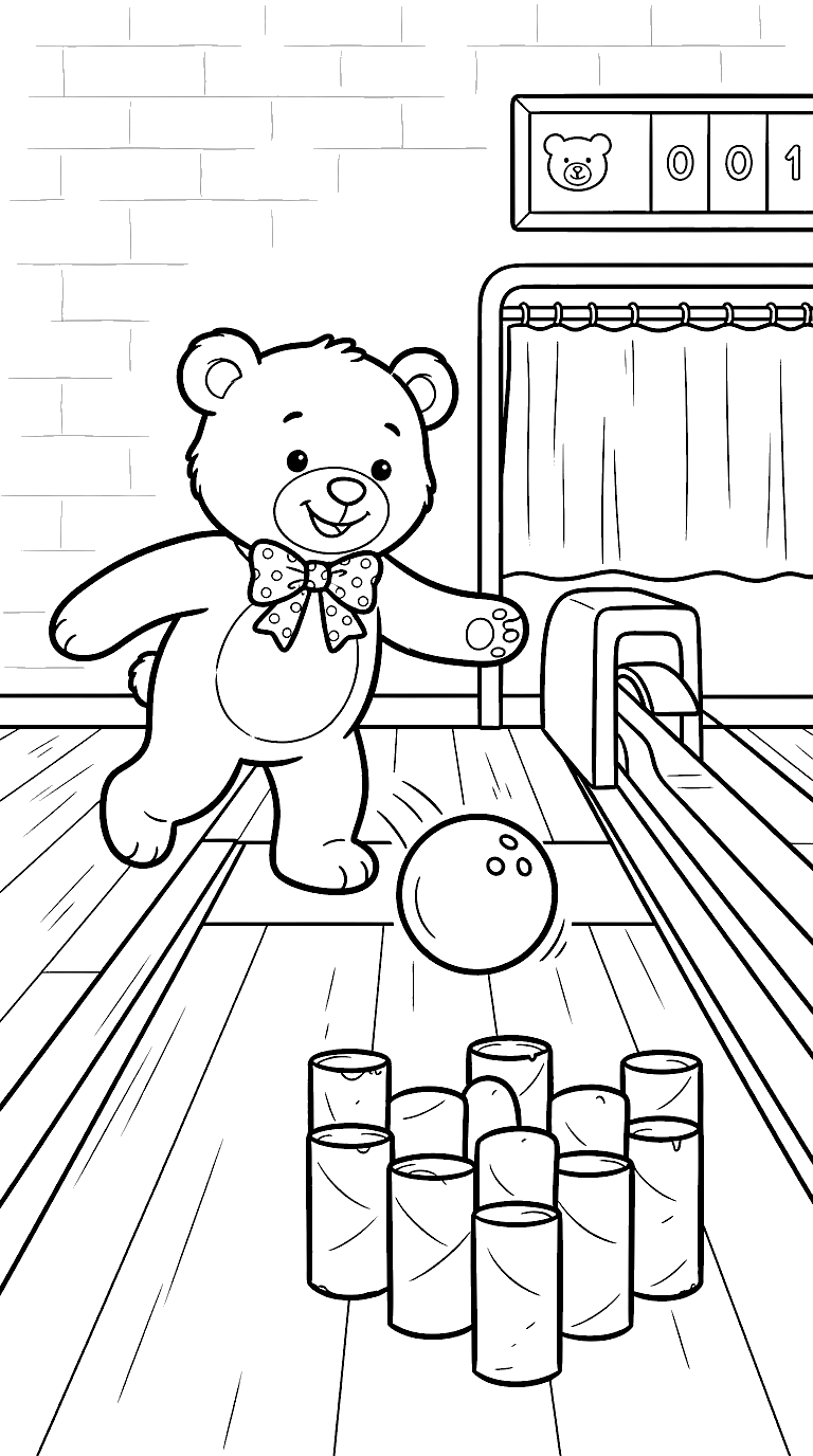 Tube Bowling coloring page