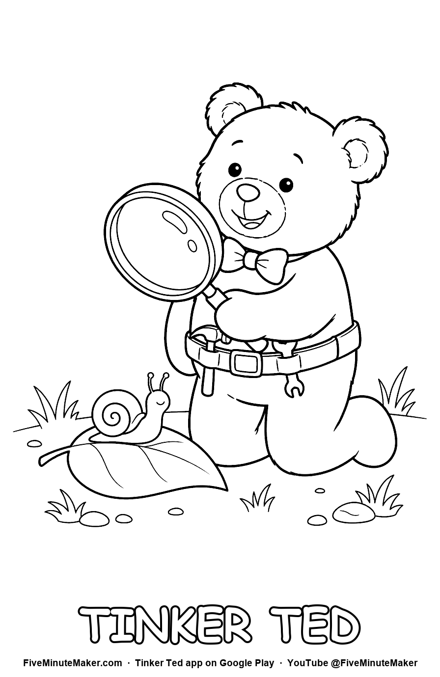 Snail Spotter coloring page