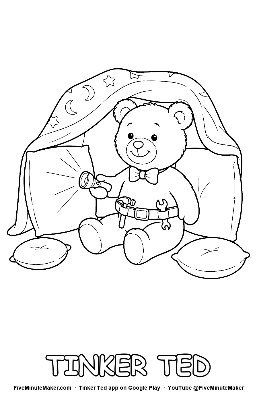 Blanket Fort coloring page