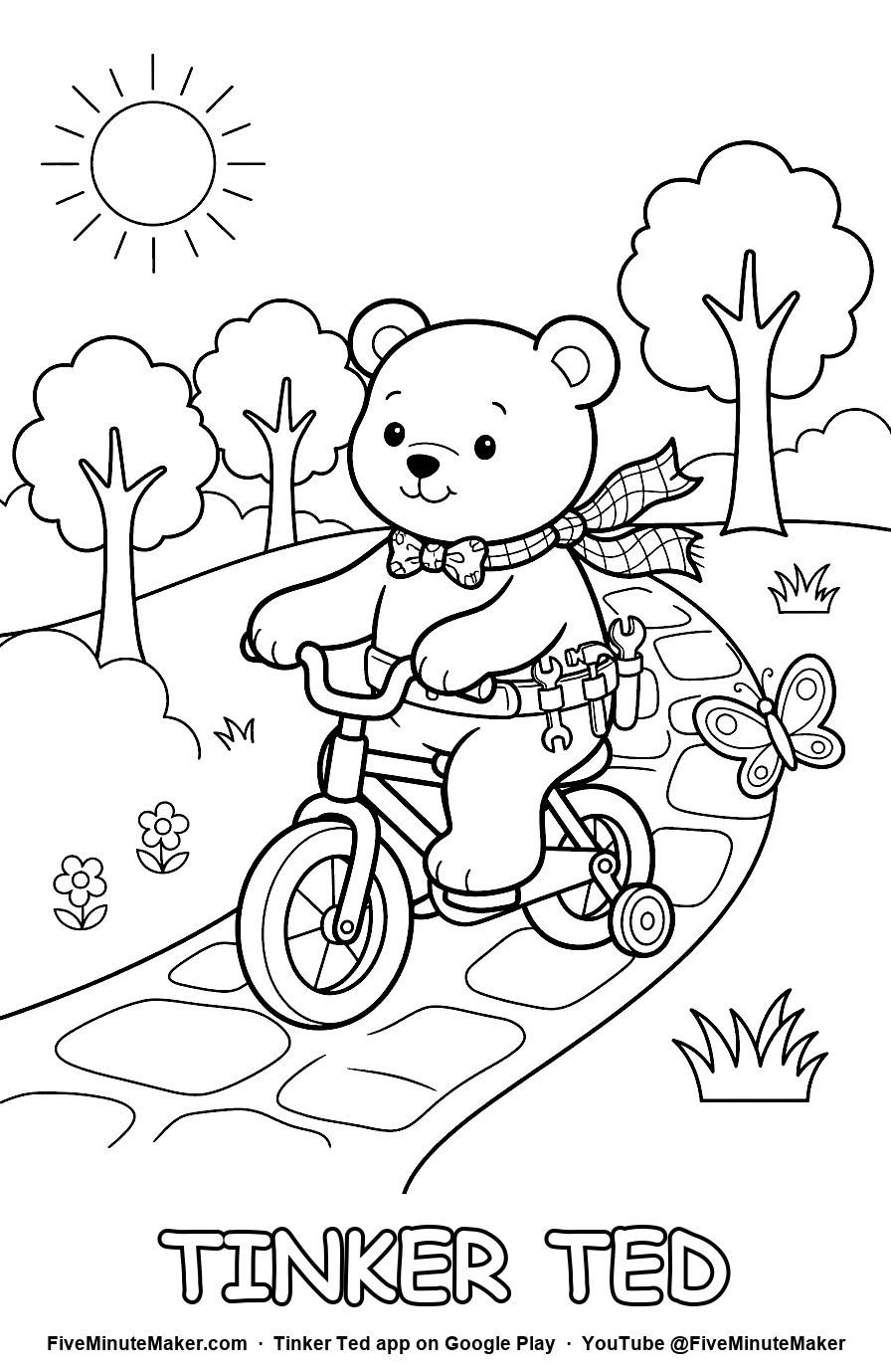 Bike Ride coloring page