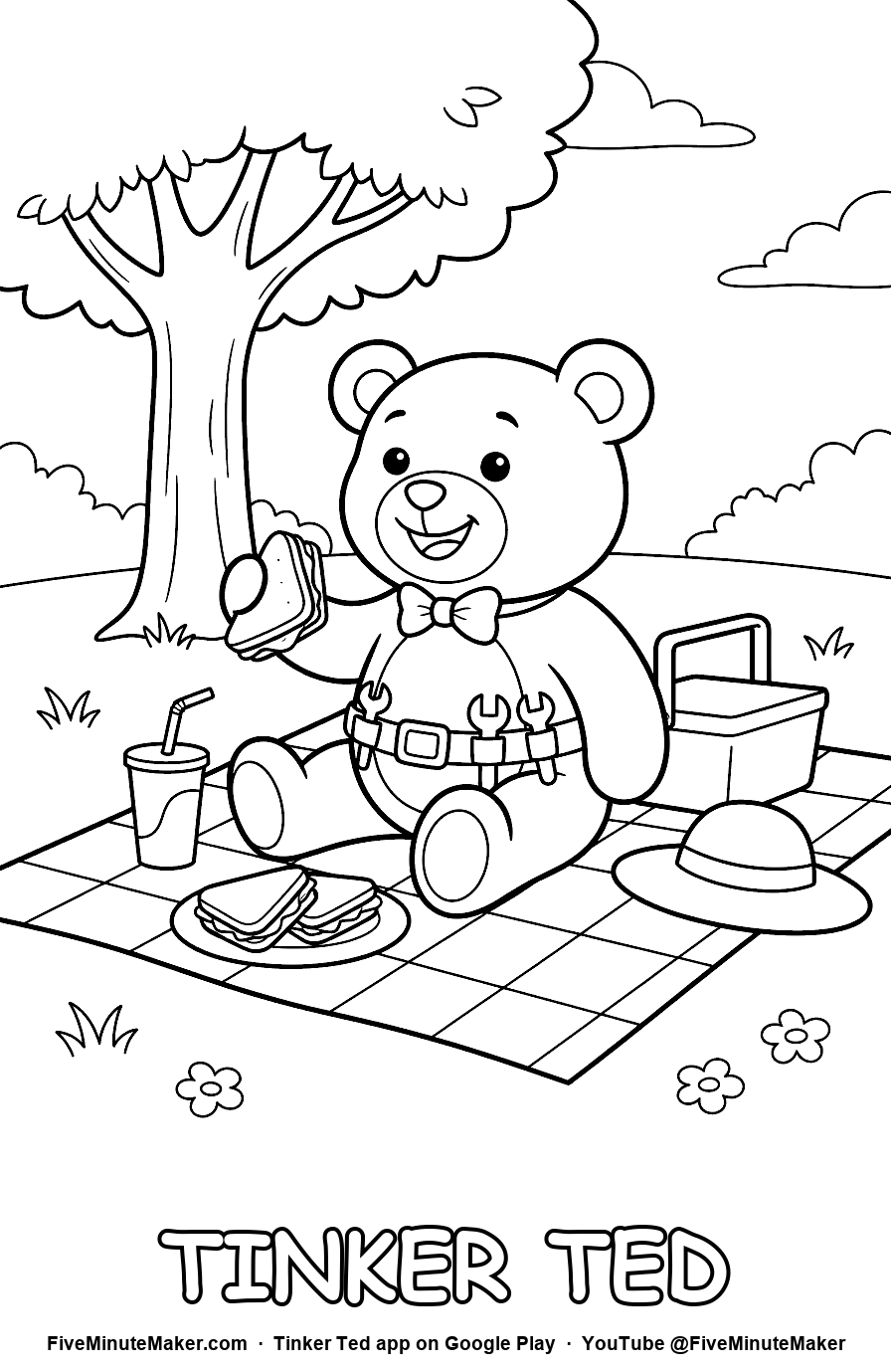 Picnic Time coloring page