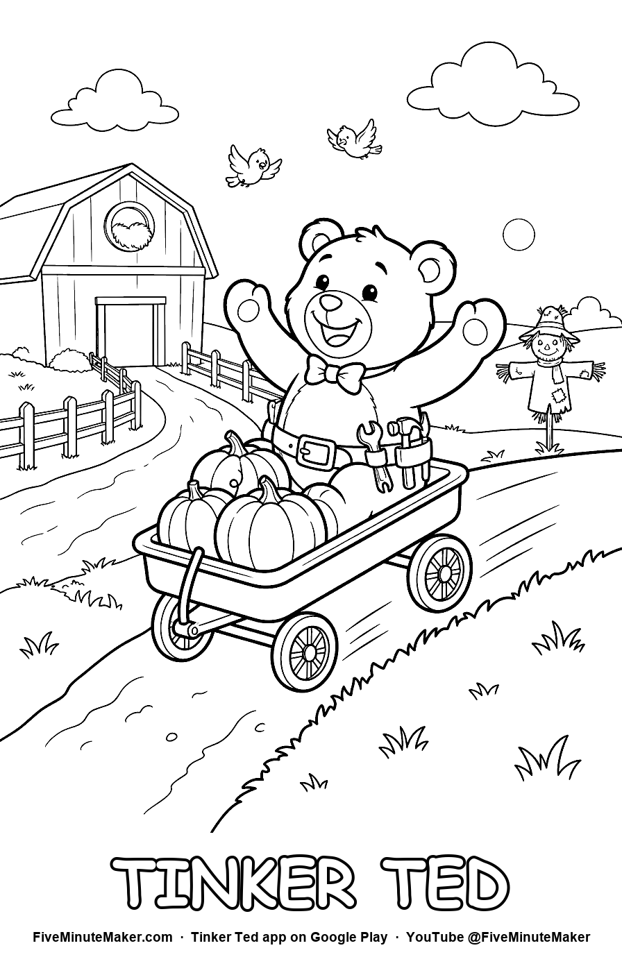 Farm Wagon coloring page
