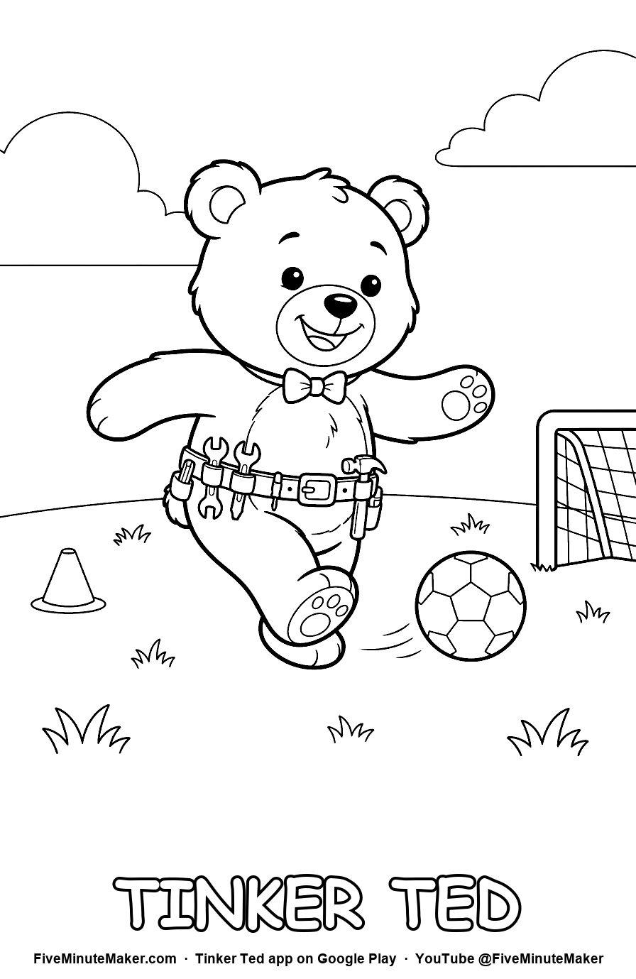 Soccer Kick coloring page