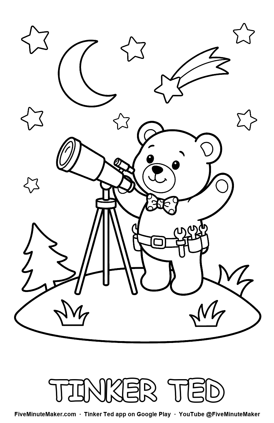Star Gazer coloring page