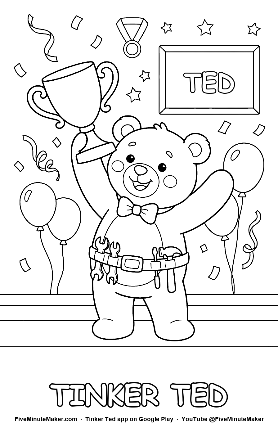 Maker Champion coloring page
