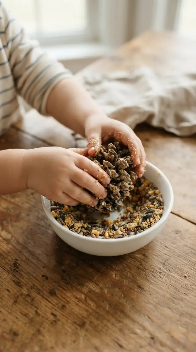 Pine Cone Bird Feeder step 1