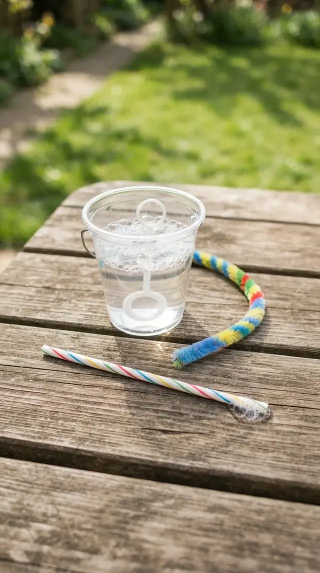 Supplies for Bubble Wand Challenge