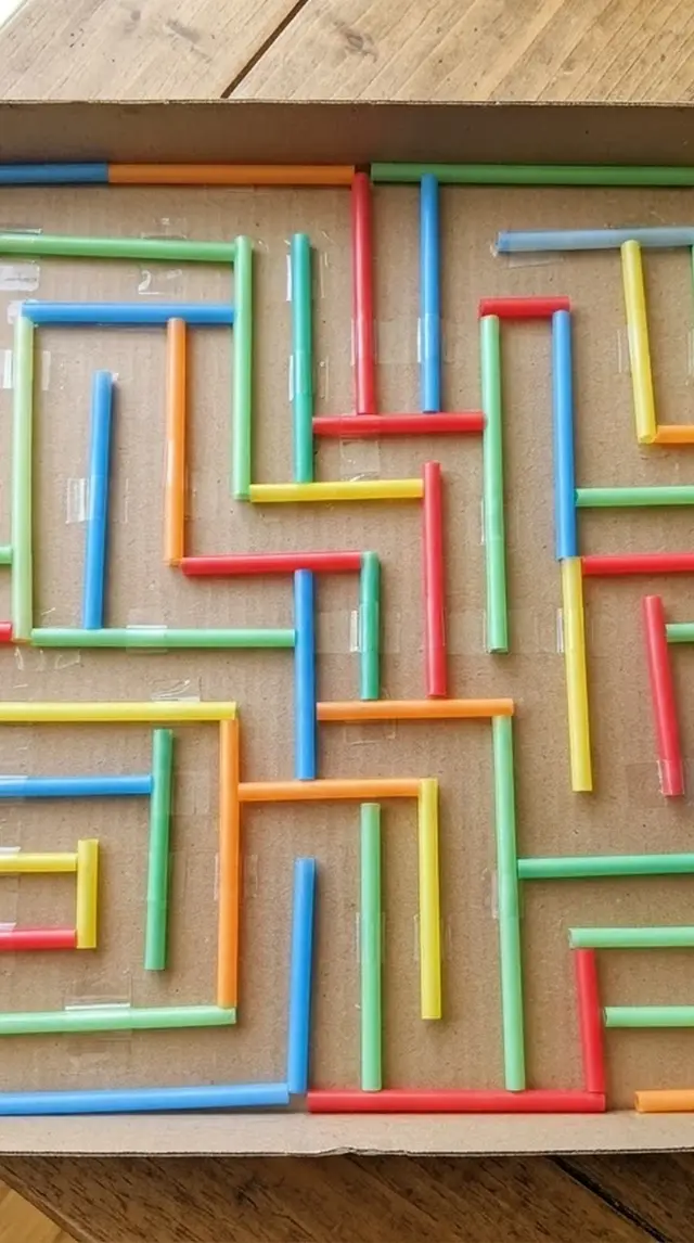 Cardboard Marble Maze step 3