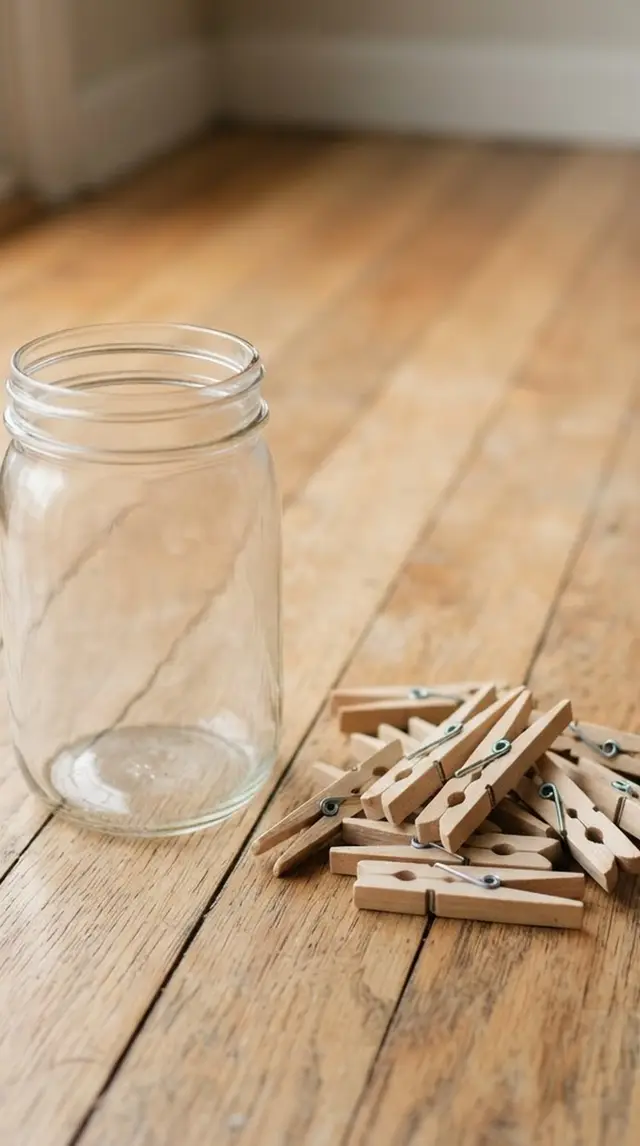 Clothespin Drop step 1
