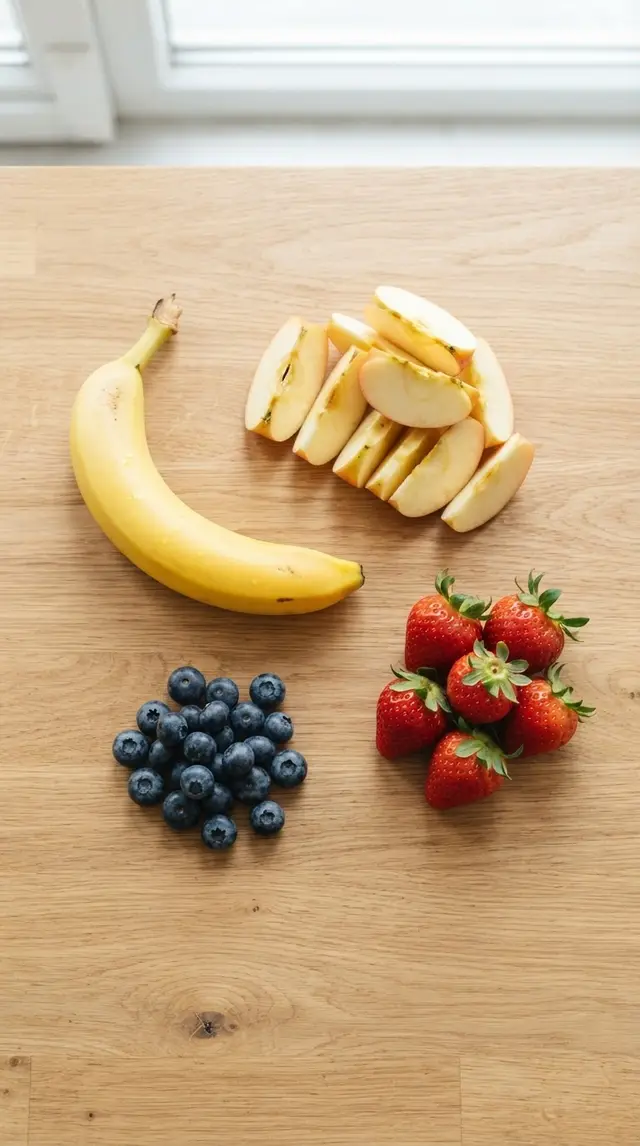 Supplies for Fruit Face Snack
