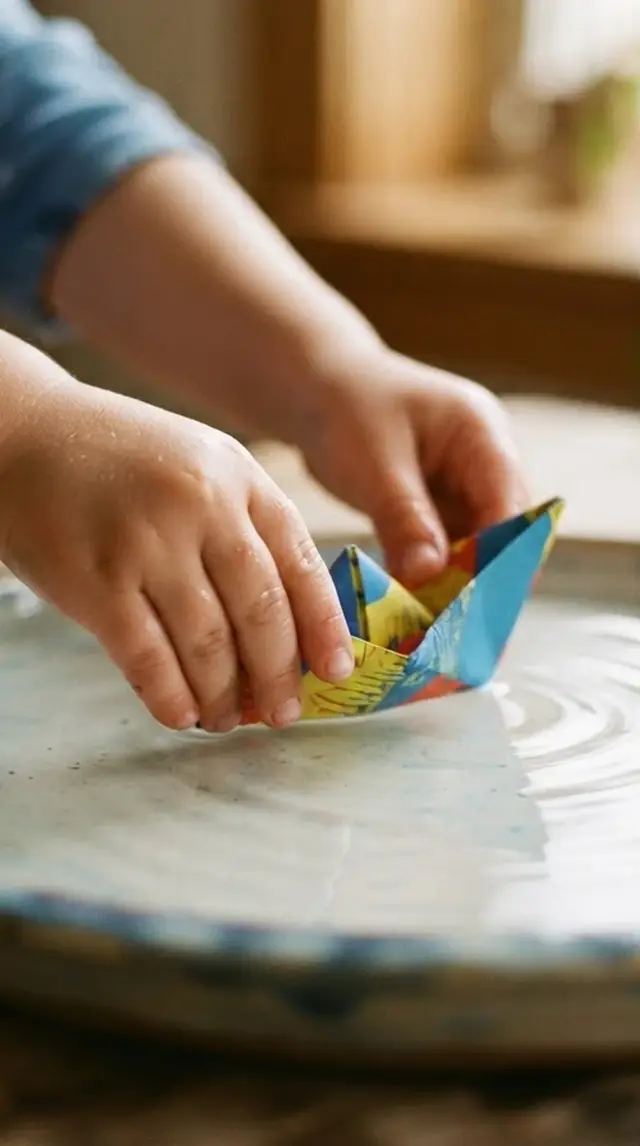 Paper Boat Float step 3