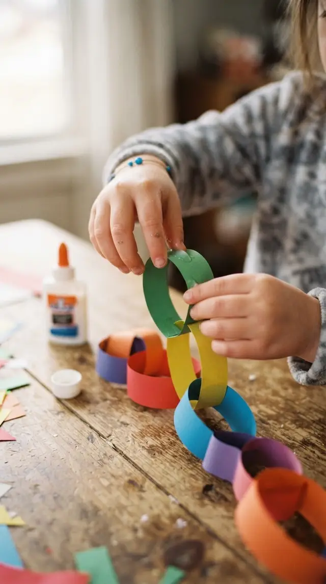 Paper Chain Snake step 2