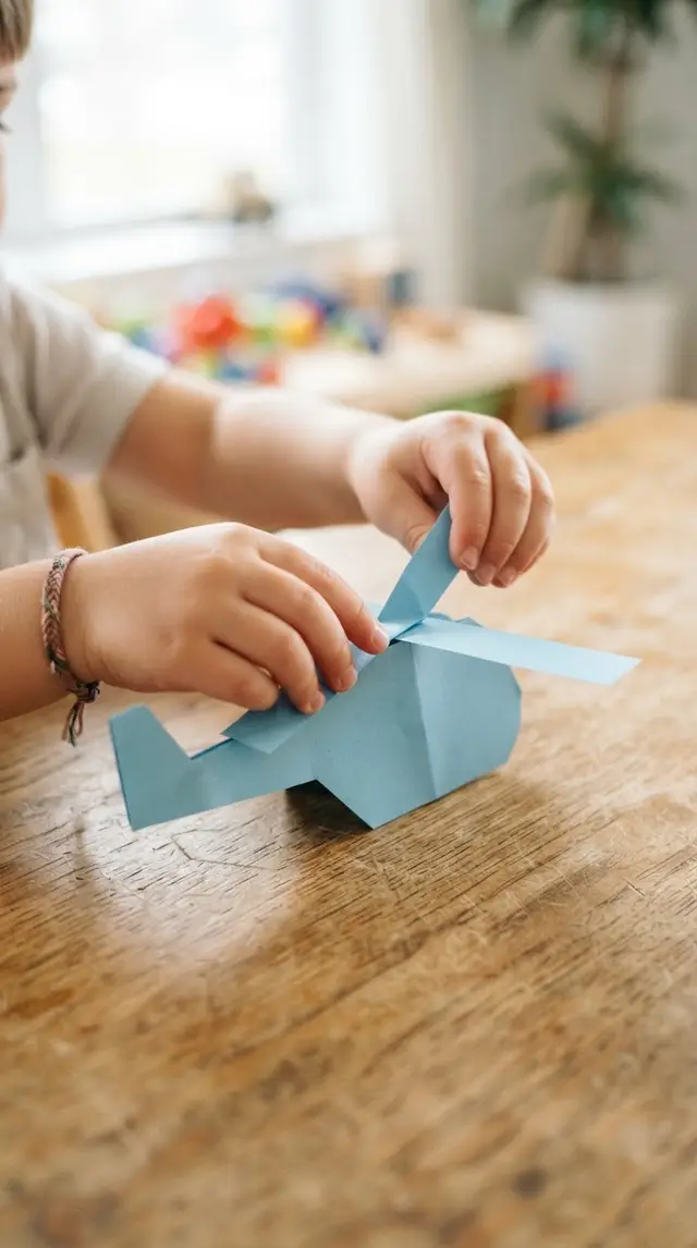 Paper Helicopter step 2