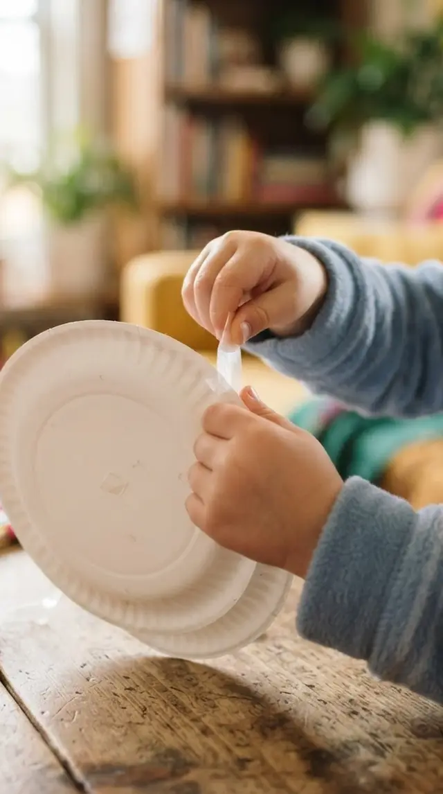 Paper Plate Frisbee step 1