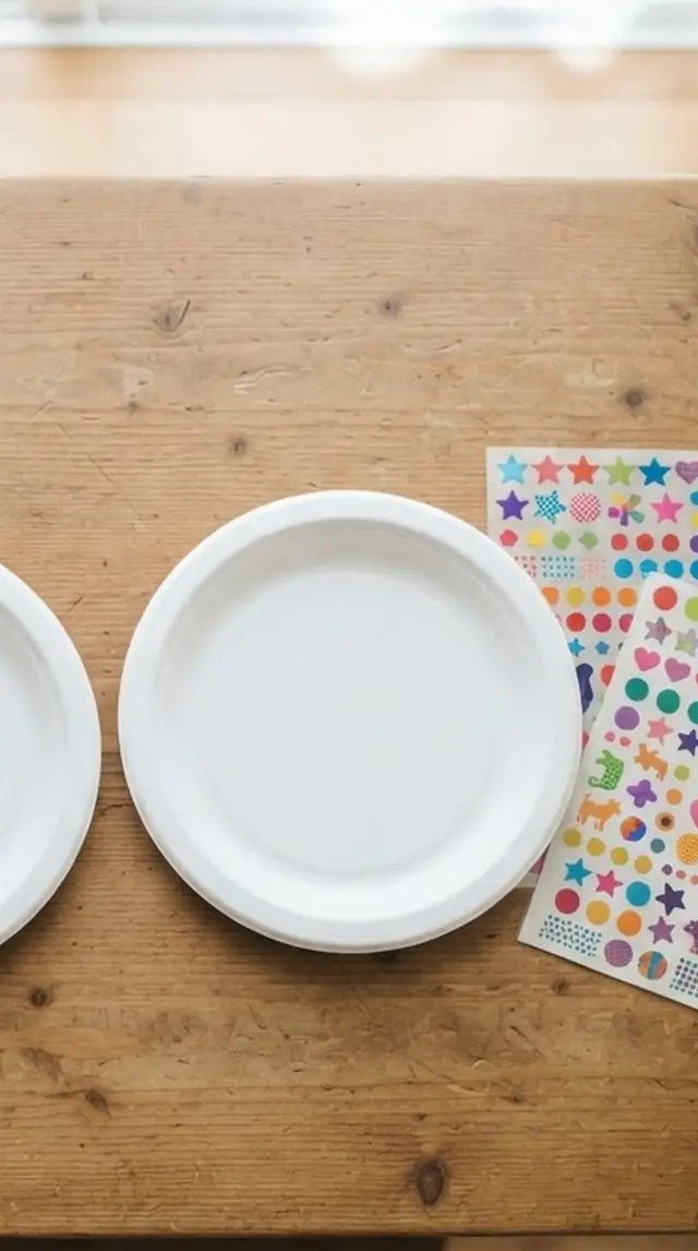 Supplies for Paper Plate Frisbee