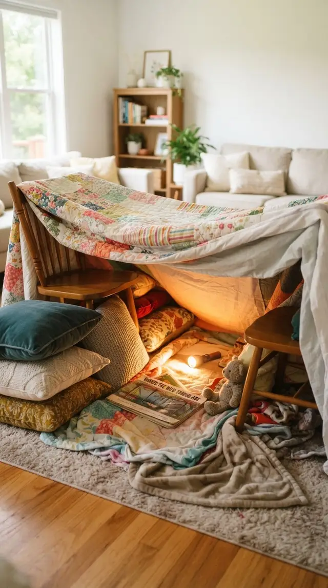 Pillow Fort in 5 Minutes kids challenge