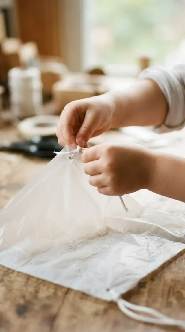 Plastic Bag Parachute step 1