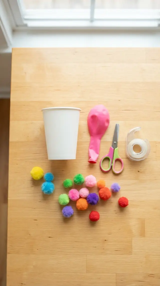 Supplies for Pom-Pom Launcher
