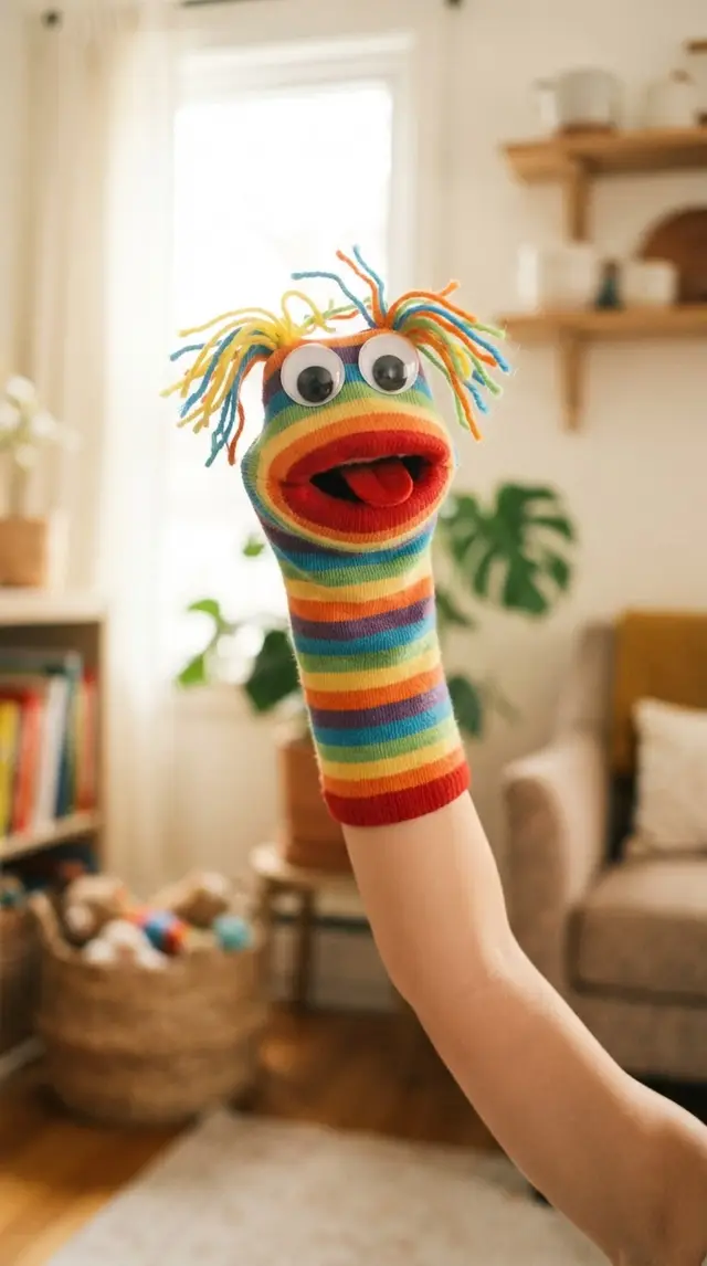 Sock Puppet With a Personality step 1