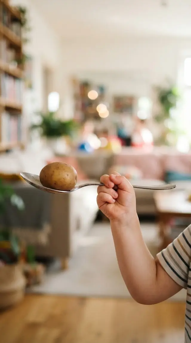 Spoon and Potato Race step 1