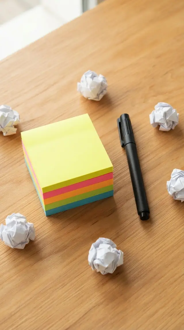 Supplies for Sticky Note Target