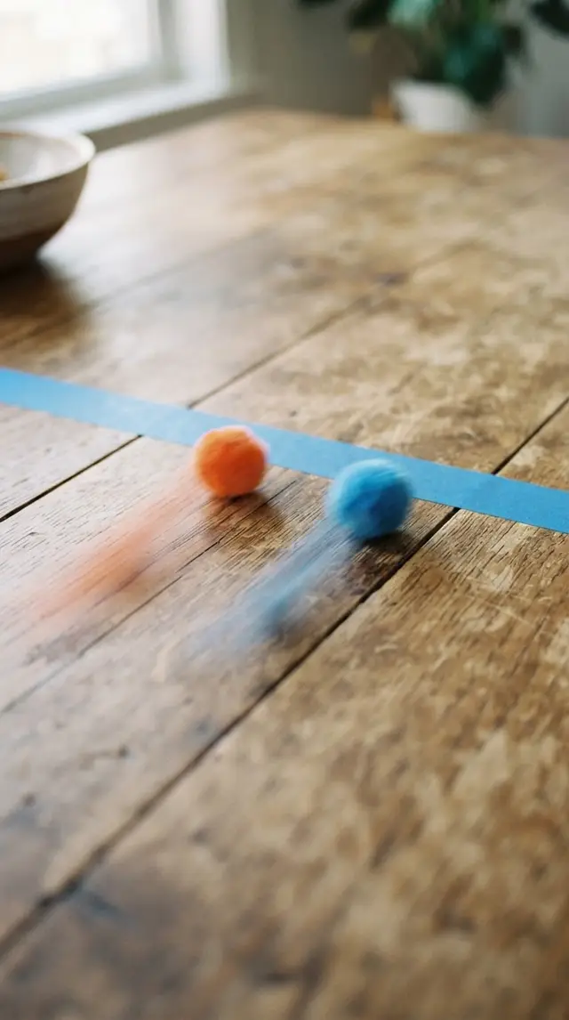 Straw Blow Race step 3