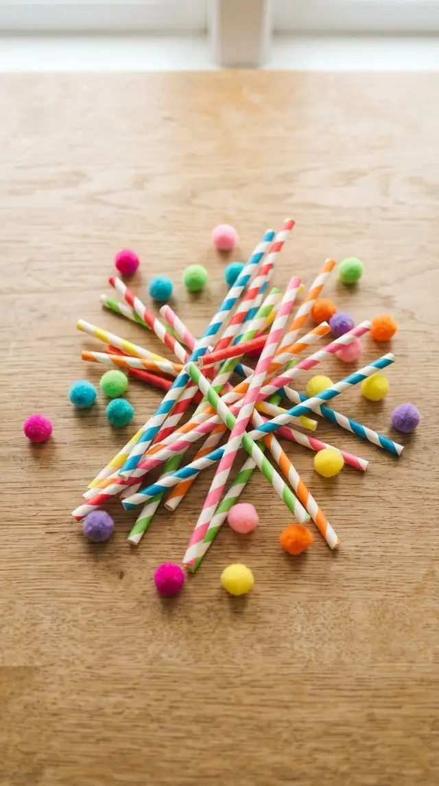 Supplies for Straw Blow Race
