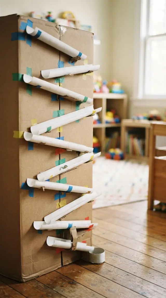 Straw Rollercoaster kids challenge