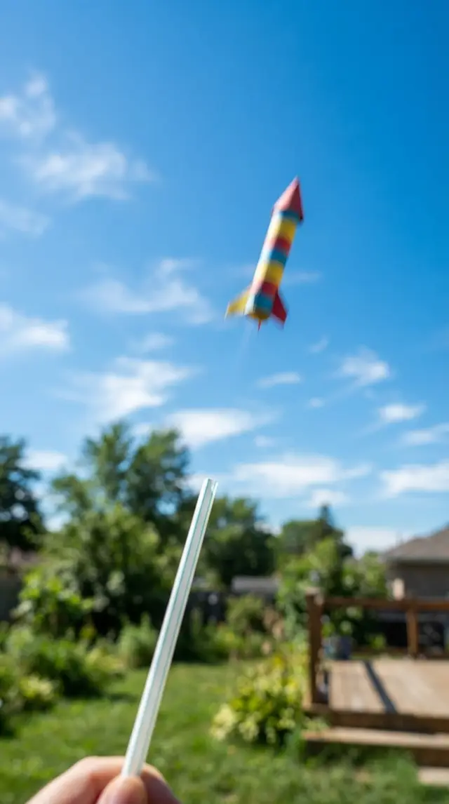 Straw Rocket step 3