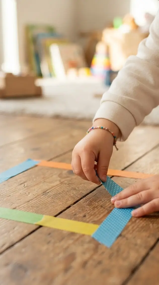 Tape Hopscotch step 1