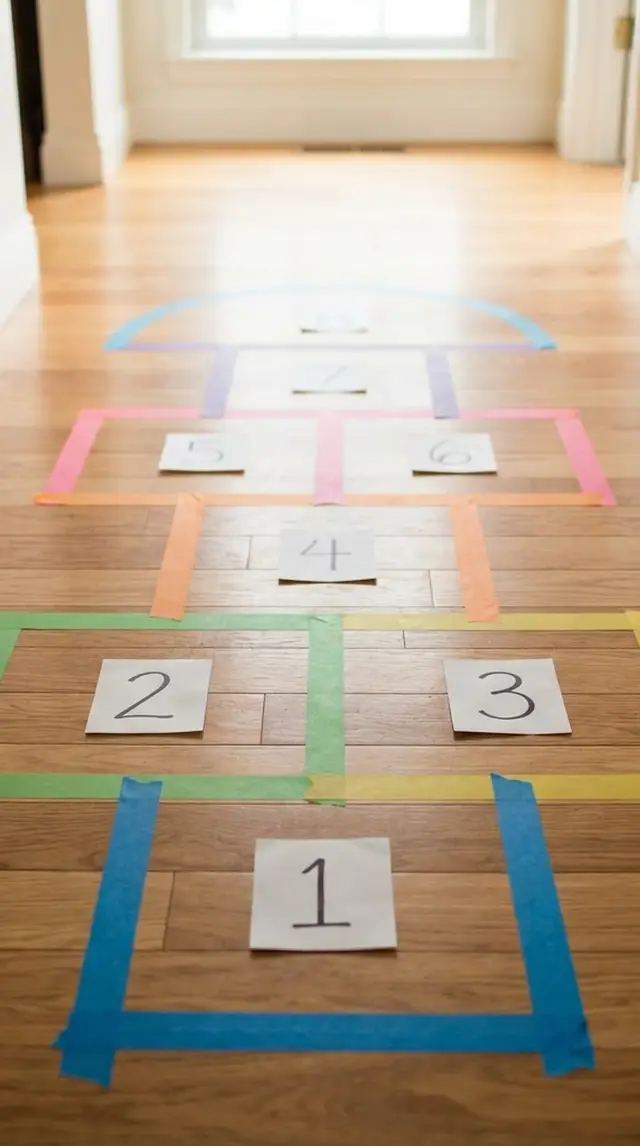 Tape Hopscotch step 2