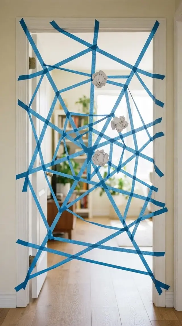 Tape Spider Web step 3