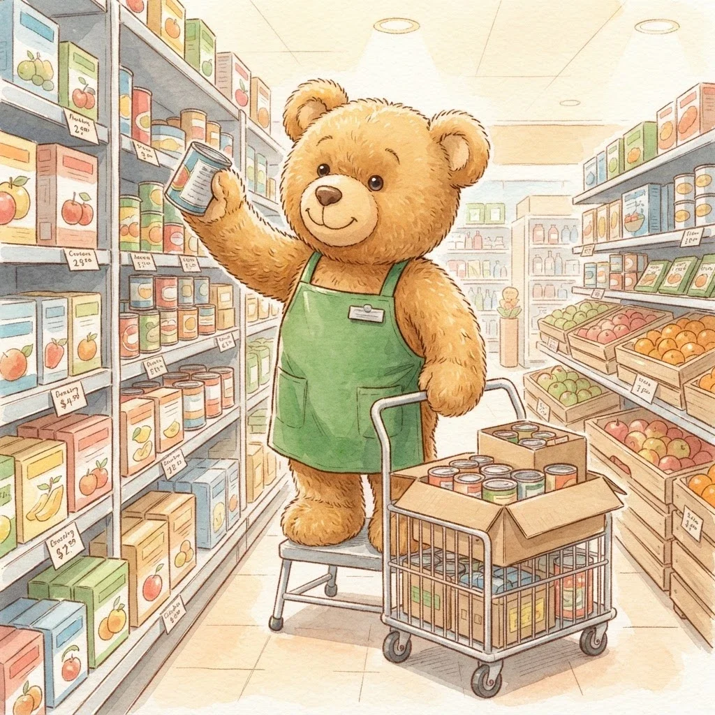 Tinker Ted the Grocery Stocker